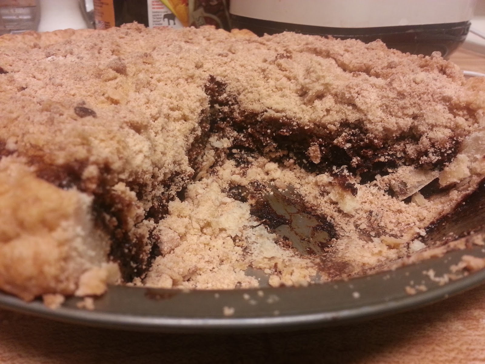 Crafty Caryn Shoofly pie recipe, made vegan!