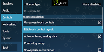 Control layout settings in ppssp