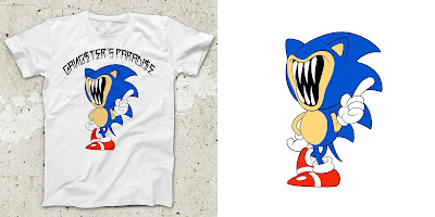Sonic the Hedgehog x Coolio “Gangster’s Paradise” T-Shirt by Alex Pardee