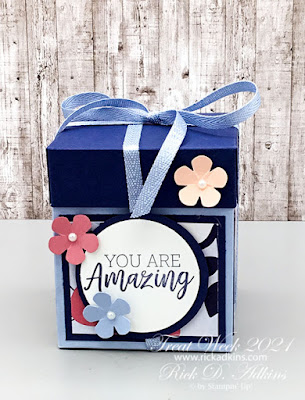 Treat Week 2021 Day 4 - You Are Amazing Paper Blooms Candle Gift Box Click to learn more!