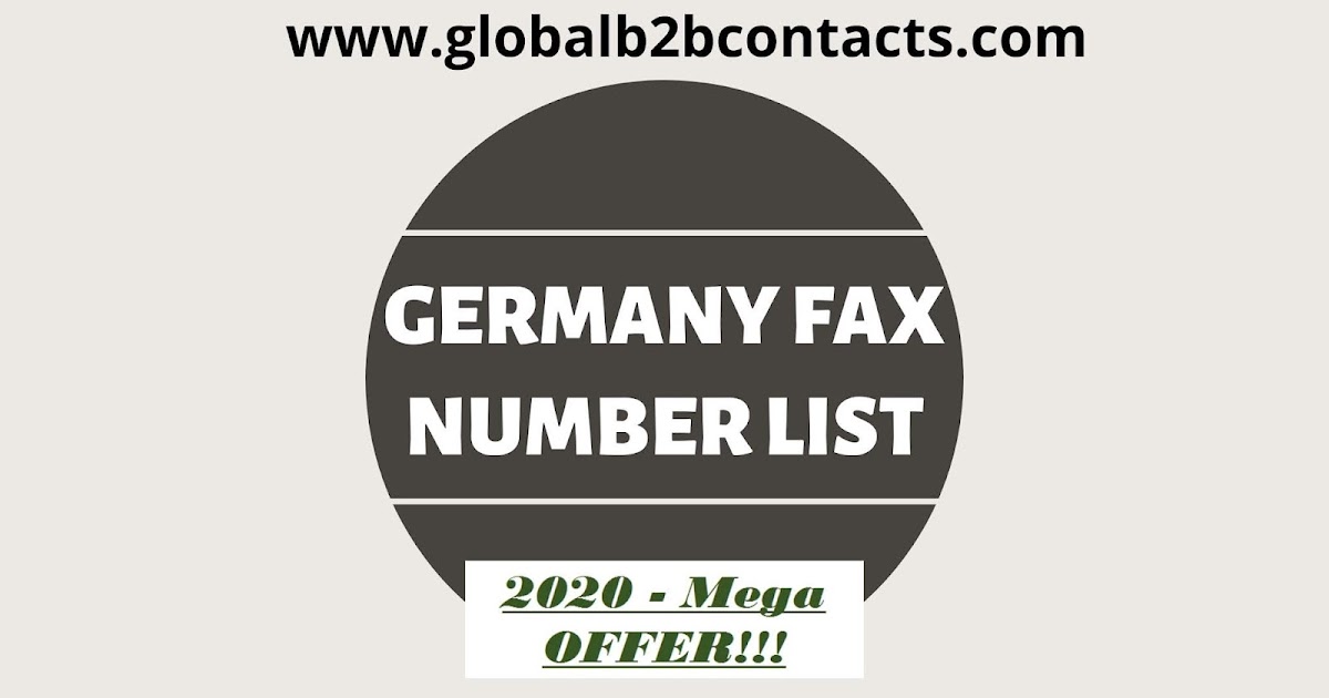 Germany Fax Number List