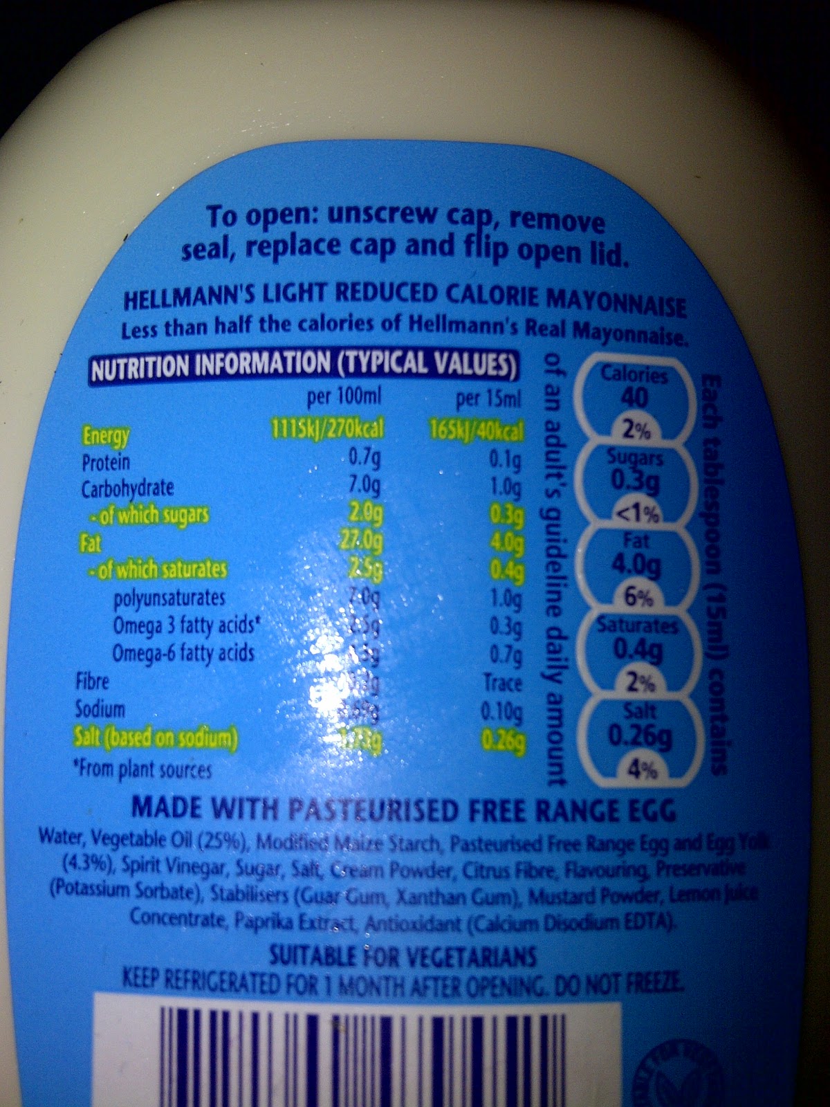 Amazing diet find!!! Only 3 fat mayonnaise.