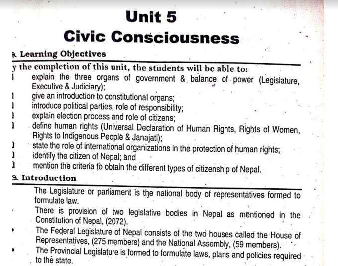 Civic Consciousness Guide Social Studies Class 10