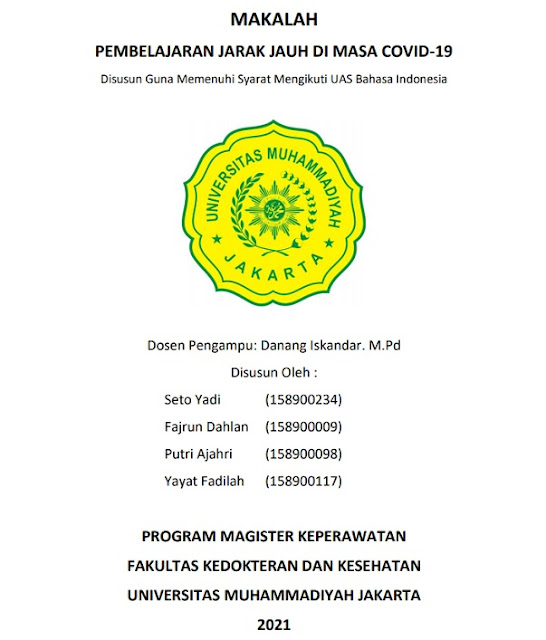 Contoh Cover Makalah