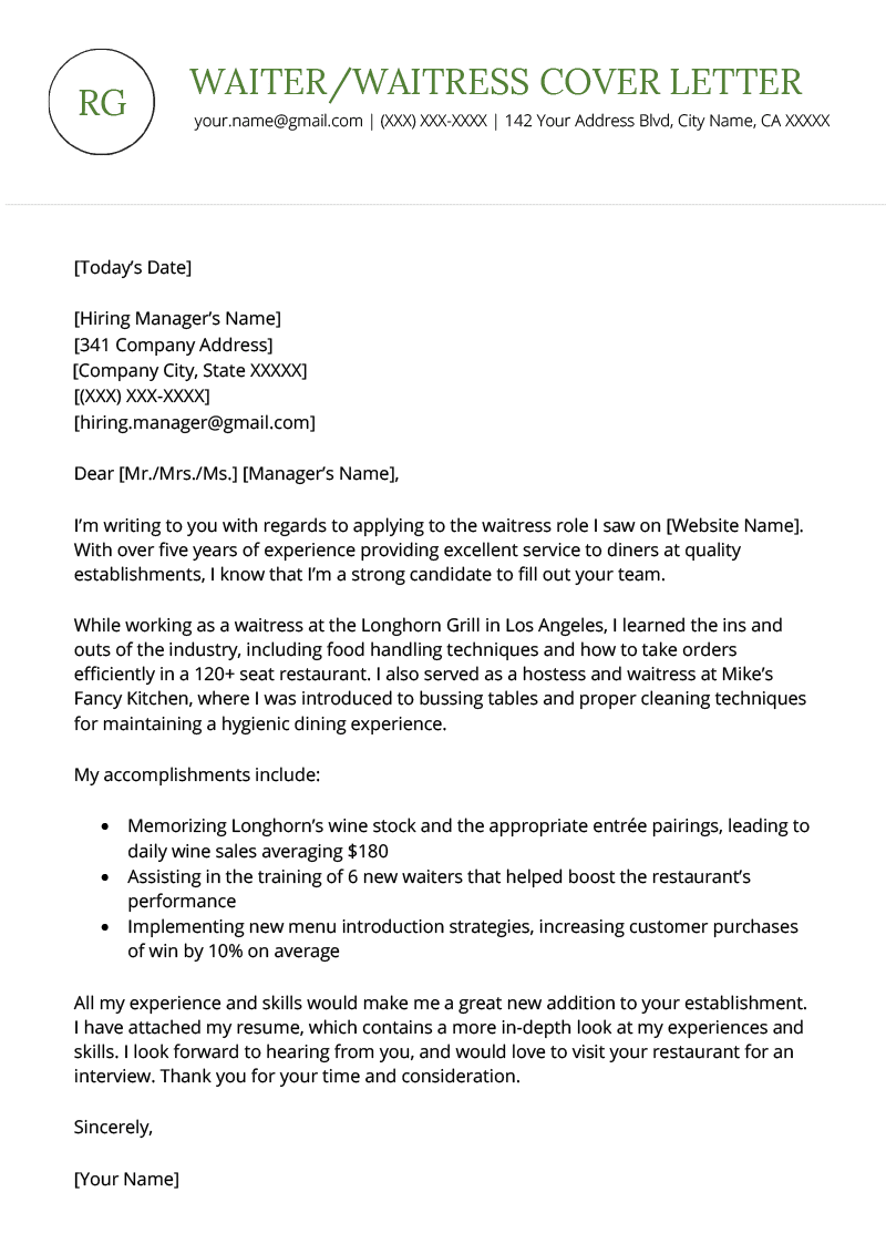 Cover Letter For Waiter Certificate Letter cover-letter-for-waiter-certificate-letter