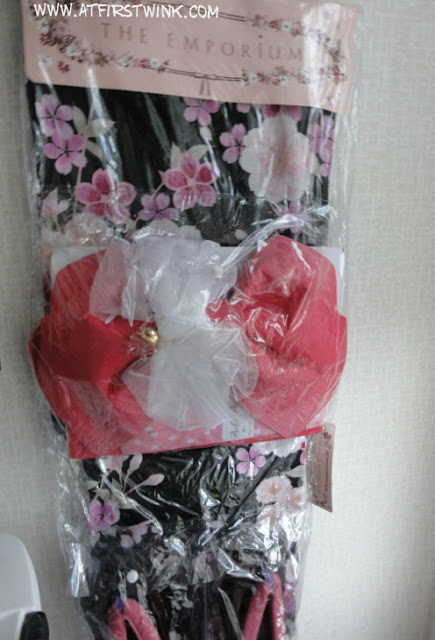 japanese summer yukata balck with pink and purple flowers