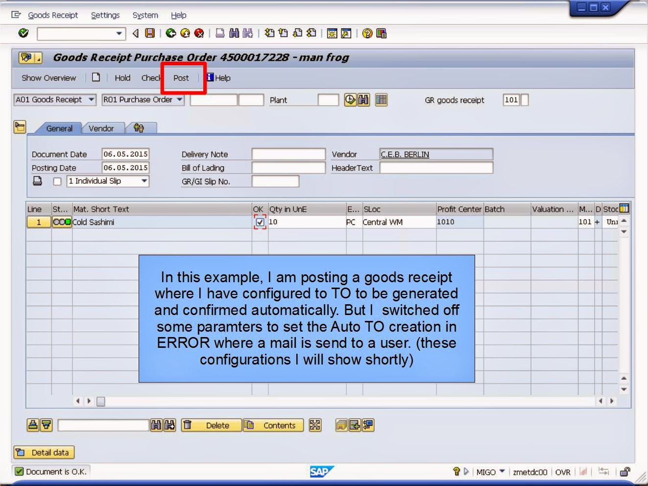 青蛙SAP分享 Froggy's SAP sharing WMS Controls Automatic Transfer Order