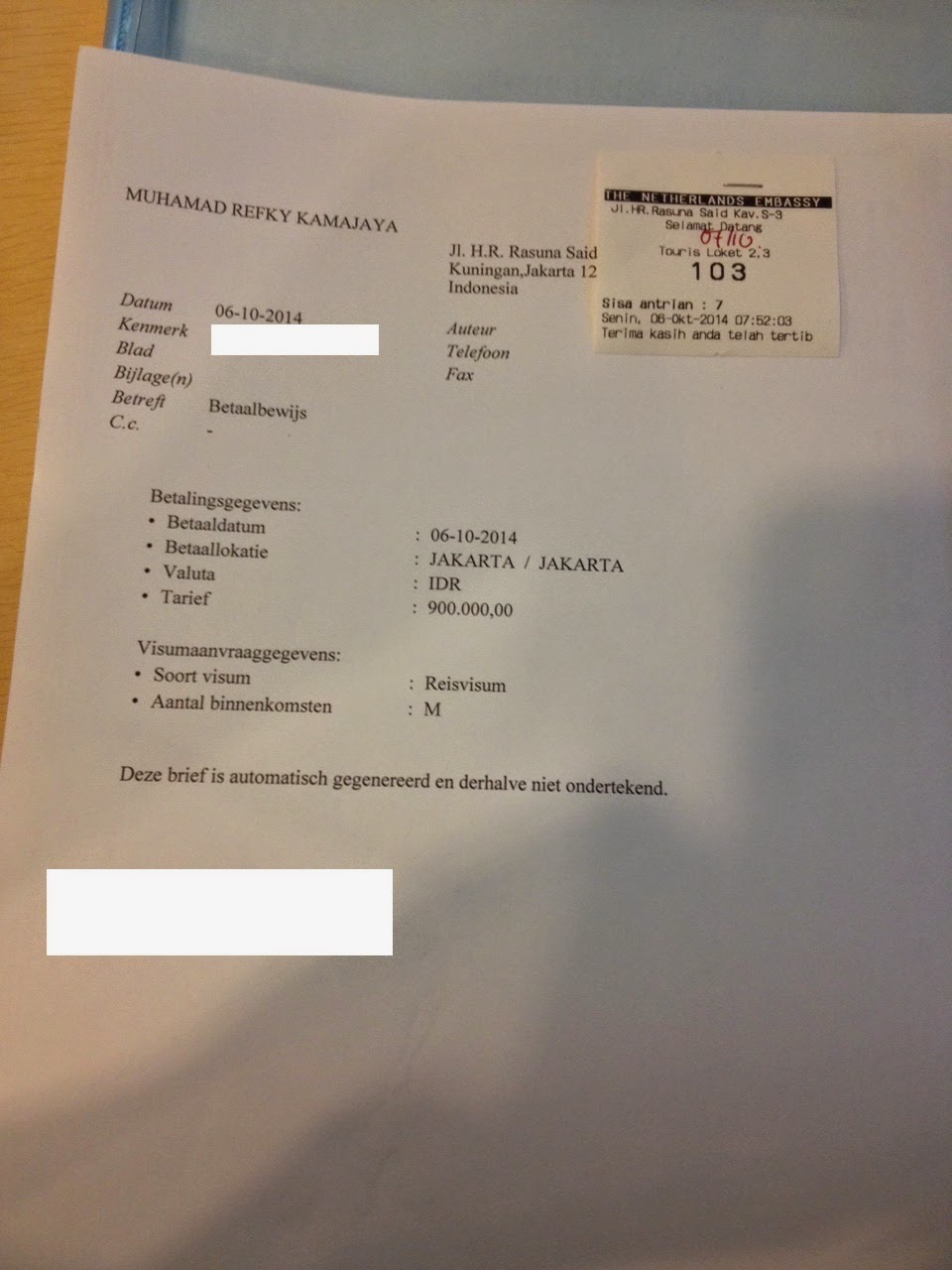 Pengalaman Mengurus Visa Schengen Di Kedutaan Belanda The