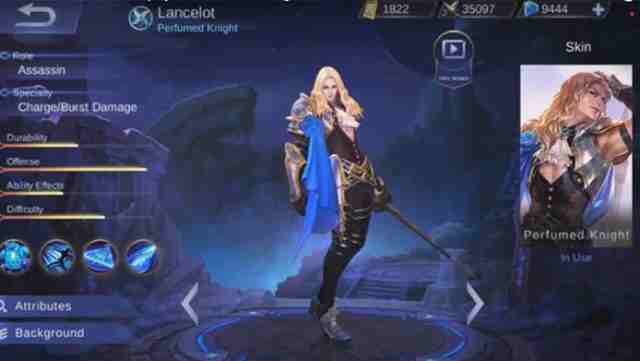 Gear Terkuat Untuk Hero Lancelot Mobile Legend Terbaru