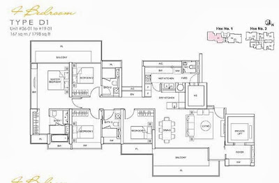 Lincoln Suites 4 bedroom Floor Plan