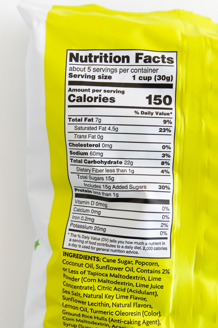 Sweet on Trader Joe's Key Lime Kettle Popcorn Bake at 350°