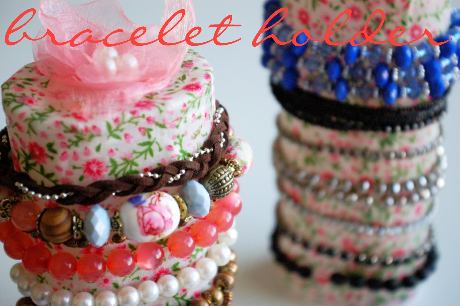pink bracelet holder