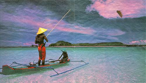 54 Lukisan Pemandangan Orang Mancing