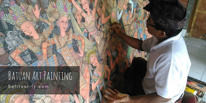 Batuan Village, The Balinese Art Paintings, one day Ubud tour itinerary to see best attractions in Ubud Bali