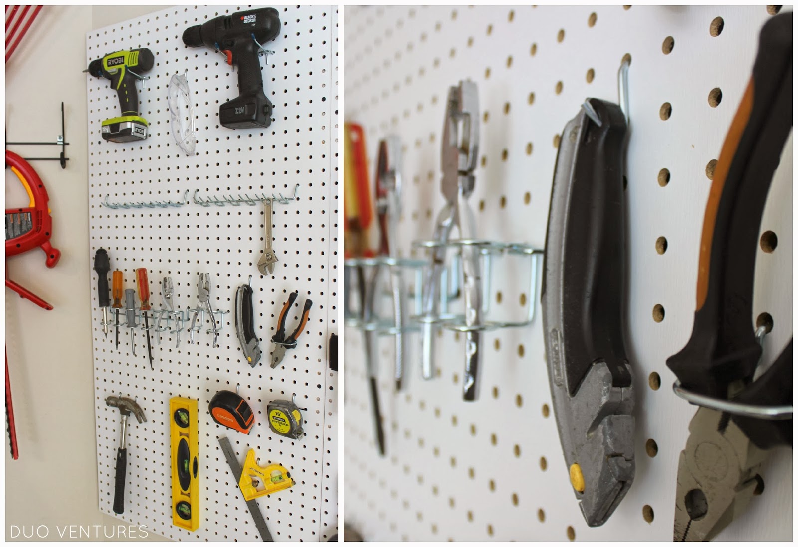 Duo Ventures: Organizing: Tool Pegboard