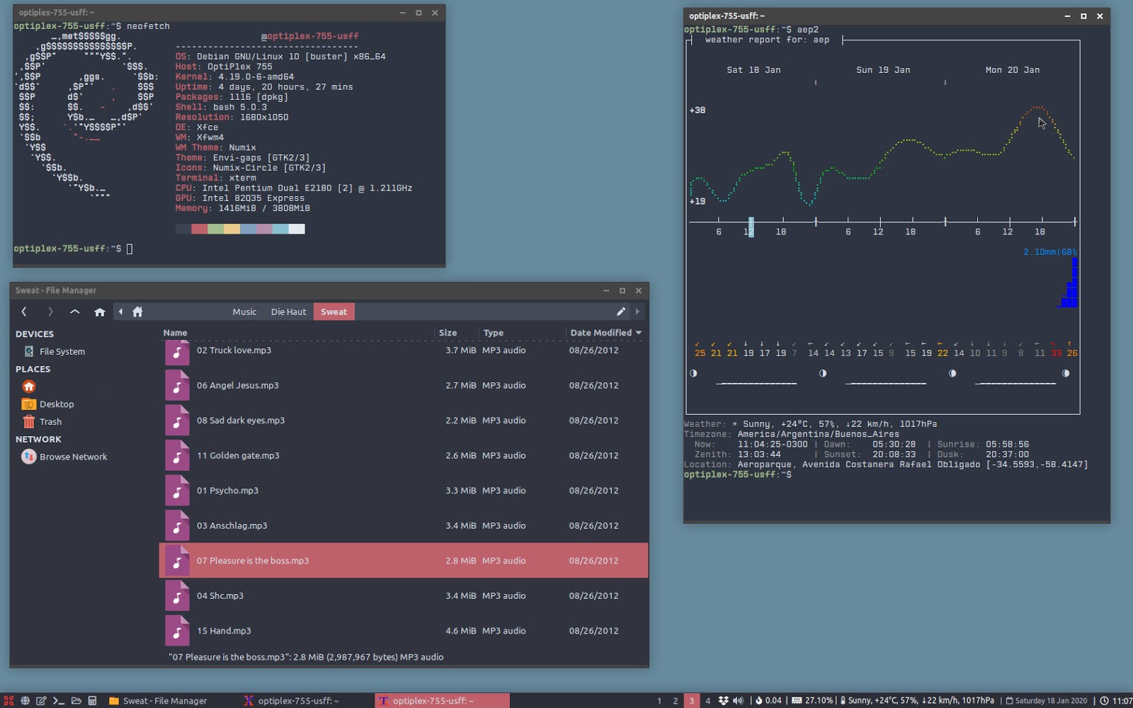 oesediez The Current Debian Desktop