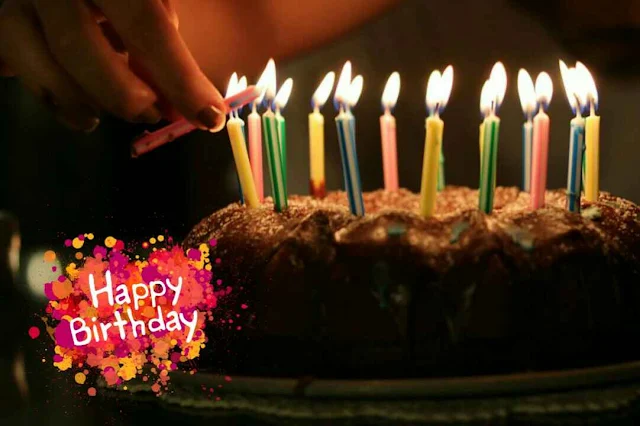 Beautiful Happy Birthday Image in hd with cake and candles free download