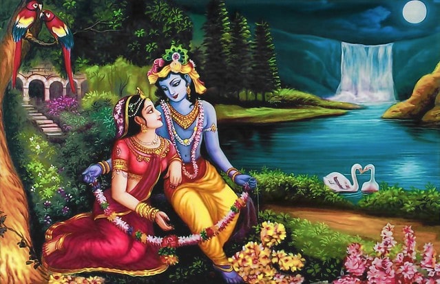 Wallpaper krishna radha