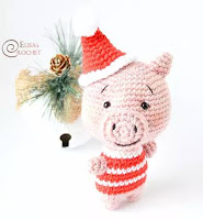 PATRON GRATIS CERDO AMIGURUMI 47776 🐷🎅