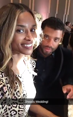 5 Ciara happily shares a dinner table card that has her new surname