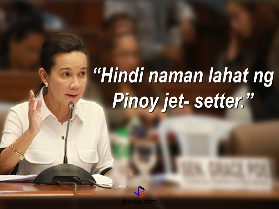 Senator Grace Poe  pushed for a freeze on possible increase of fees for passports application and renewal to avoid burdening Filipino's especially the Overseas Filipino Workers (OFWs) with unnecessary expenses.  Poe earlier batted foran “anti-passport price increase” in the proposed 2018 budget of the Department of Foreign Affairs (DFA) seeking to freeze the fee for the travel document even if its validity has been extended to 10 years pursuant to a new law.   The DFA charges P950 for regular processing or passports delivery to applicants within 15 working days and P1,200 for express processing, where delivery will be after seven working days. Poe said that there is no reason to increase the price for the passport if the pages will remain to current 44 pages with 39 pages  stampable. and besides, not all Filipinos are frequent travellers.  Sponsored Links  She said she will introduce an amendment to the proposed P19.56-billion DFA budget for 2018 when the Senate tackles the agency’s budget.  President Duterte signed into law last August 2, 2017 Republic Act 10928 which extends the validity of Philippine passports from 5 to 10 years, not including those of minors which would only have a 5-year validity.  The senator said if the DFA will issue a passport that will have more pages, then the best recourse is to maintain the current price, “or call for extensive hearings, especially among OFWs, if they plan to charge more.”  About three million Filipinos apply for new or renewal of passports every year.   Source: newsmb.com.ph   Advertisement Read More:       ©2017 THOUGHTSKOTO