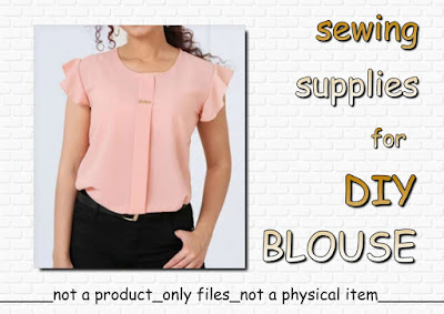 Blouse summer ( sewing patterns in 4 size )