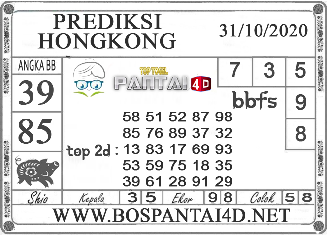 Kalender Prediksi Hk 31 Oktober 2020