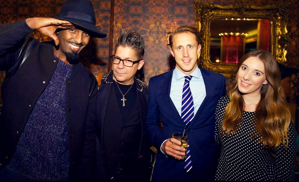 Fashion bloggers Mason, Edd Lumley and Catherine Lux with Photographer Joe Alvarez