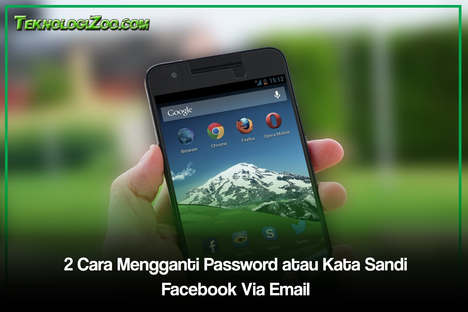 Cara Mengganti Password atau Kata Sandi Facebook Via Email