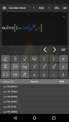 تطبيق حل المعادلات الرياضية وتمثيلها مبيانيا Visual Math 4D للأندرويد