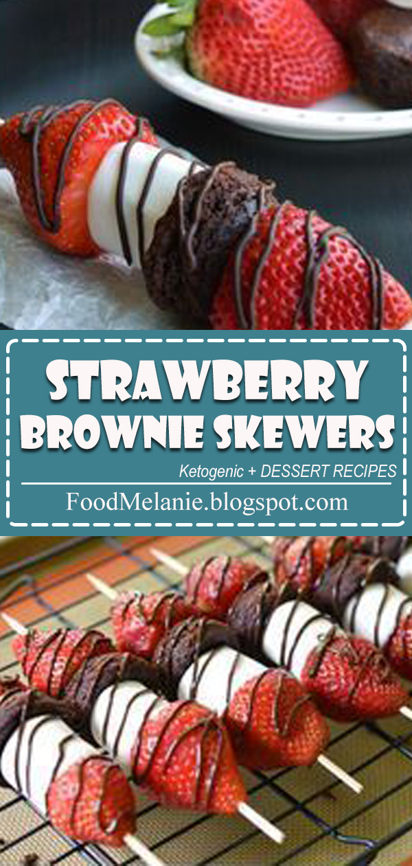 Strawberry Brownie Skewers Happy Cook