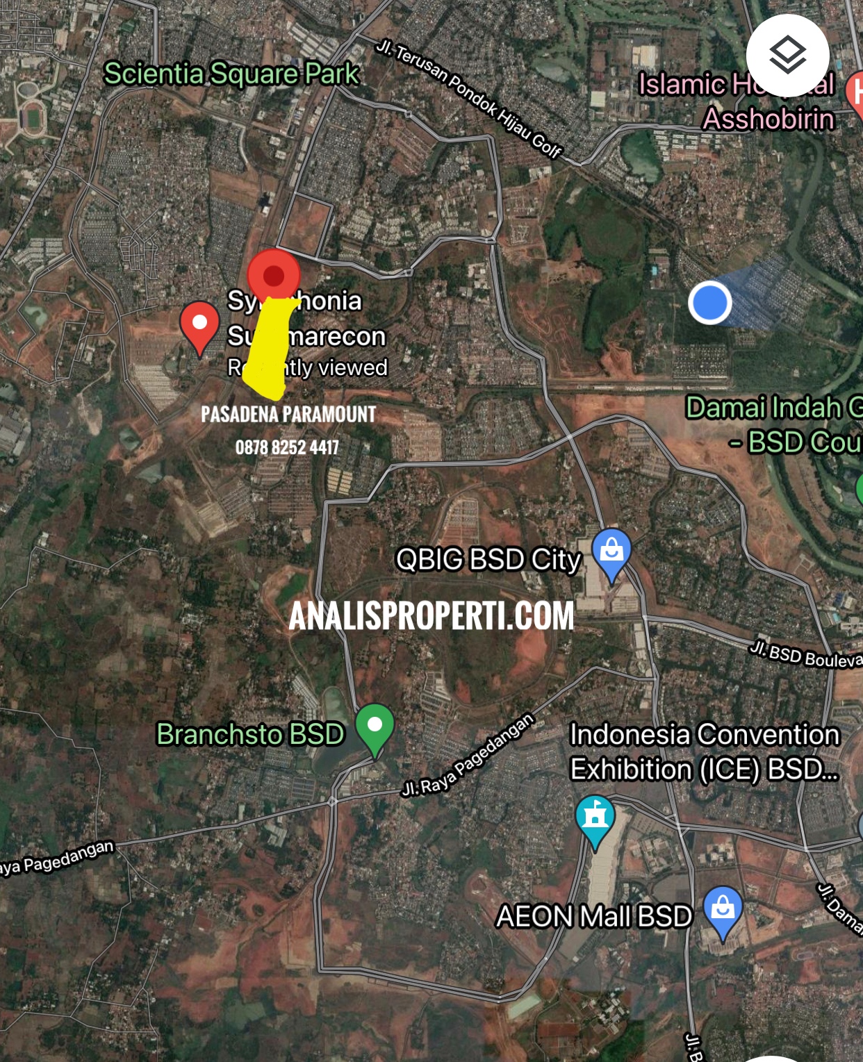 Pasadena Paramount Land Serpong Cluster Premium Lokasi Strategis