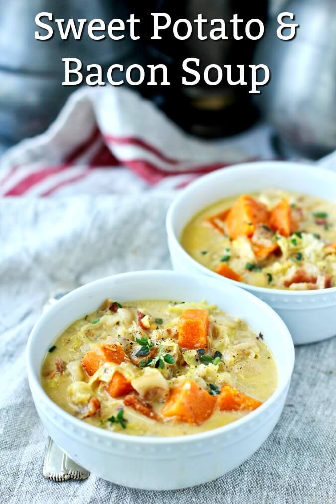 Sweet Potato, Bacon, and Savoy Cabbage Soup Karen's Kitchen Stories