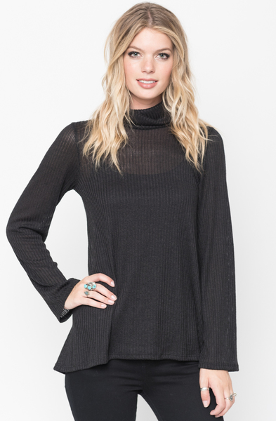 Buy Ribbed Tulip Back Sweater Tunic Online @ caralase.com