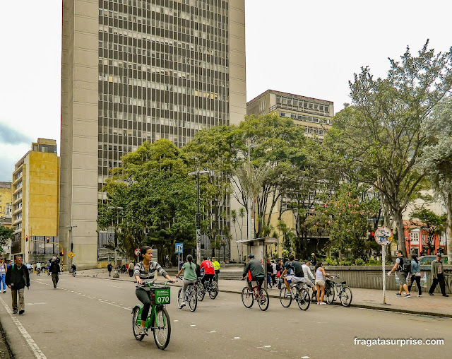 Roteiro na Colômbia Bicicletas em Bogotá