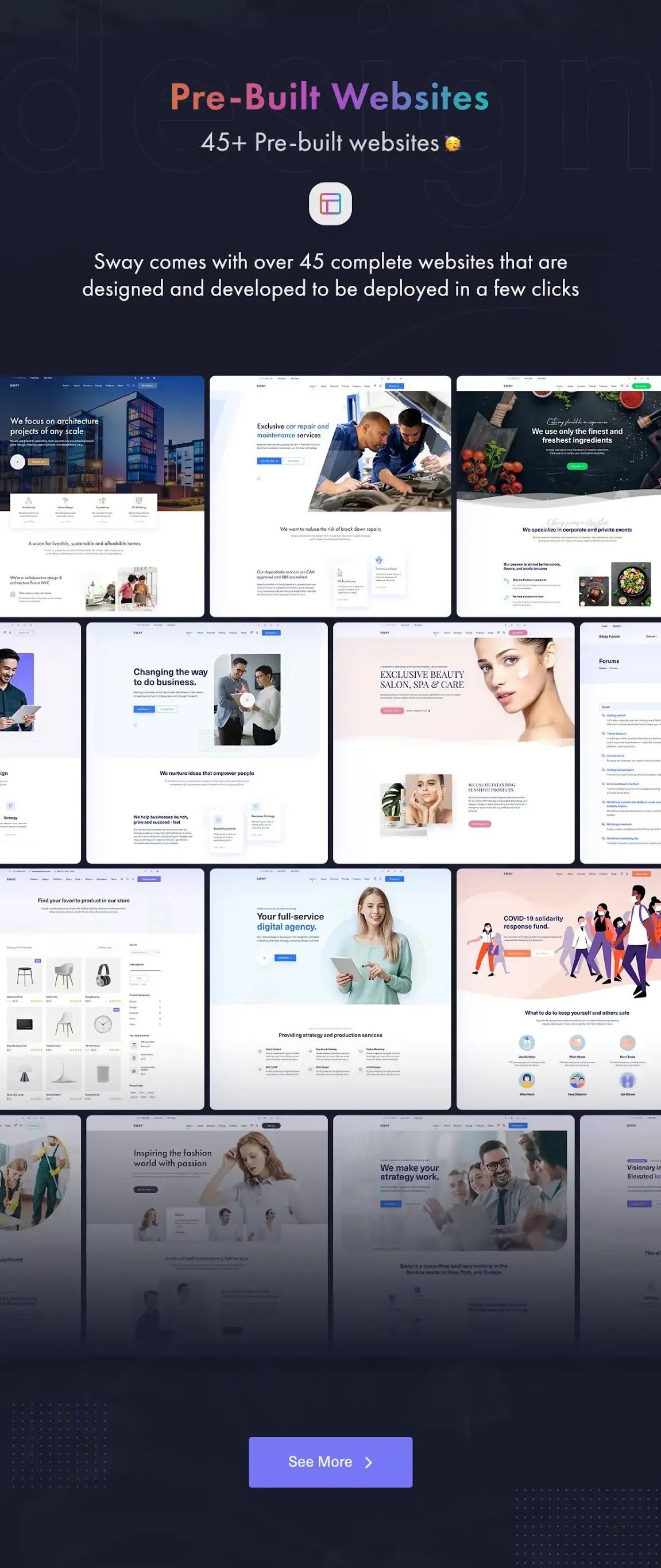 Sway V1.8 Wordpress Theme Main Features Of Sway - Multi-Purpose Wordpress Theme With Page Builder Nulled Free Download
