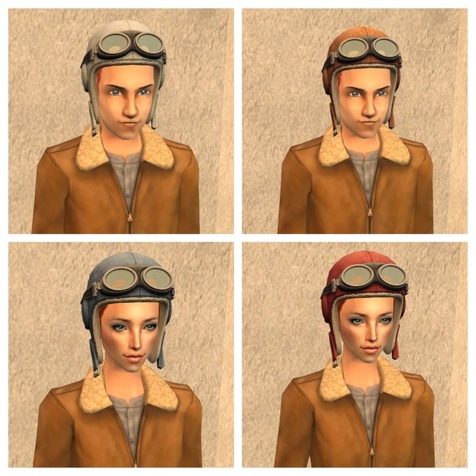 TheNinthWaveSims: The Sims 2 - TS4 Strangerville Aviator Hat For The Sims 2