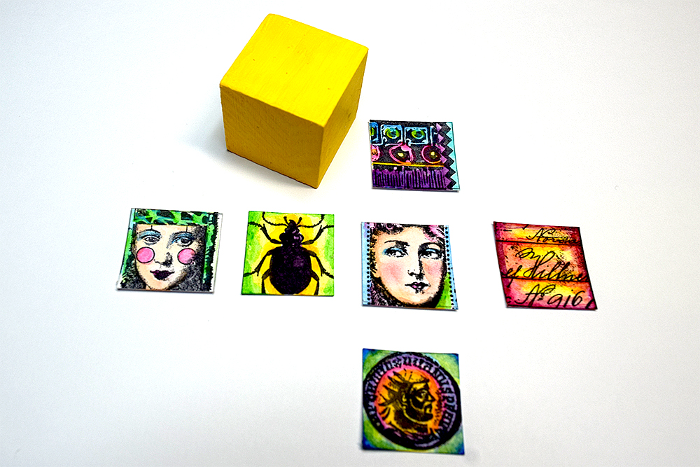 PaperArtsy: 2019 #14 Inchies & Twinchies: 1-inch cube ornament with LPC ...