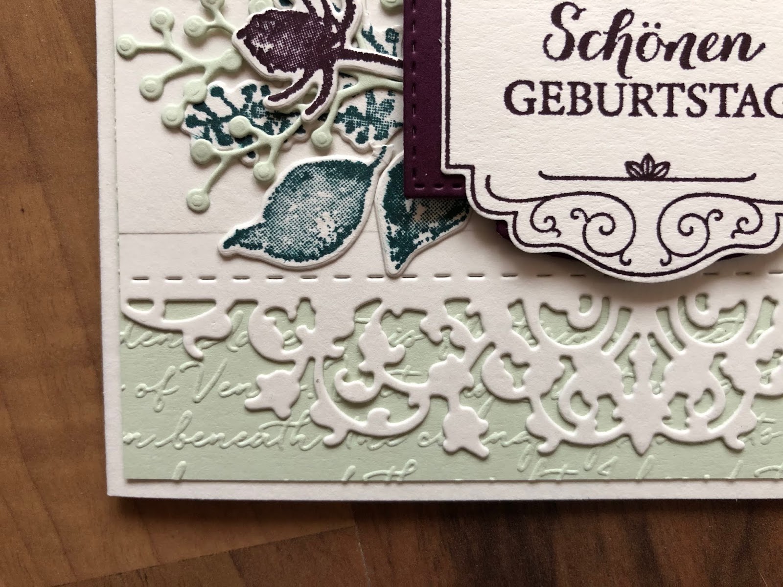 Bastelwahnsinn: elegante Karte mit Spitze Bastelwahnsinn: elegante Karte mit Spitze