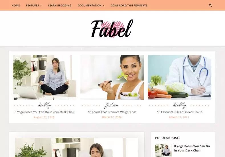Fabel Blogger Template | Free Blogger Template 2021