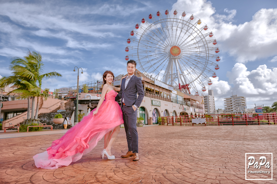PAPA-PHOTO 沖繩自助婚紗,美國村,勝連城跡,伊計島,ESTINATE HOTEL,海中道路