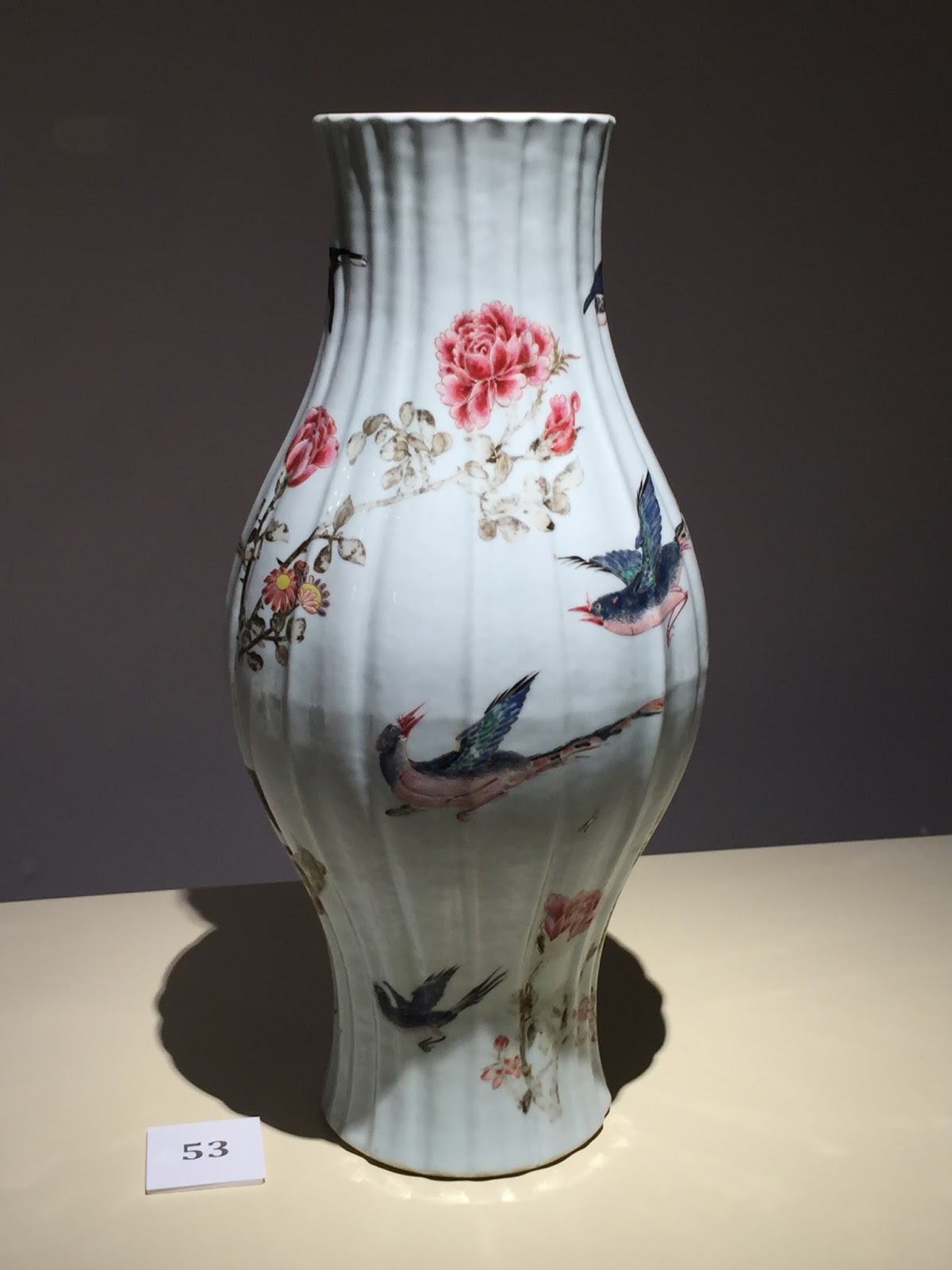 Le Muse PORCELLANE Manifatture Orientali Vaso A Coste Con 