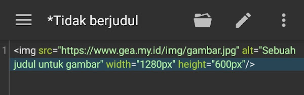 Menambahkan gambar pada HTML
