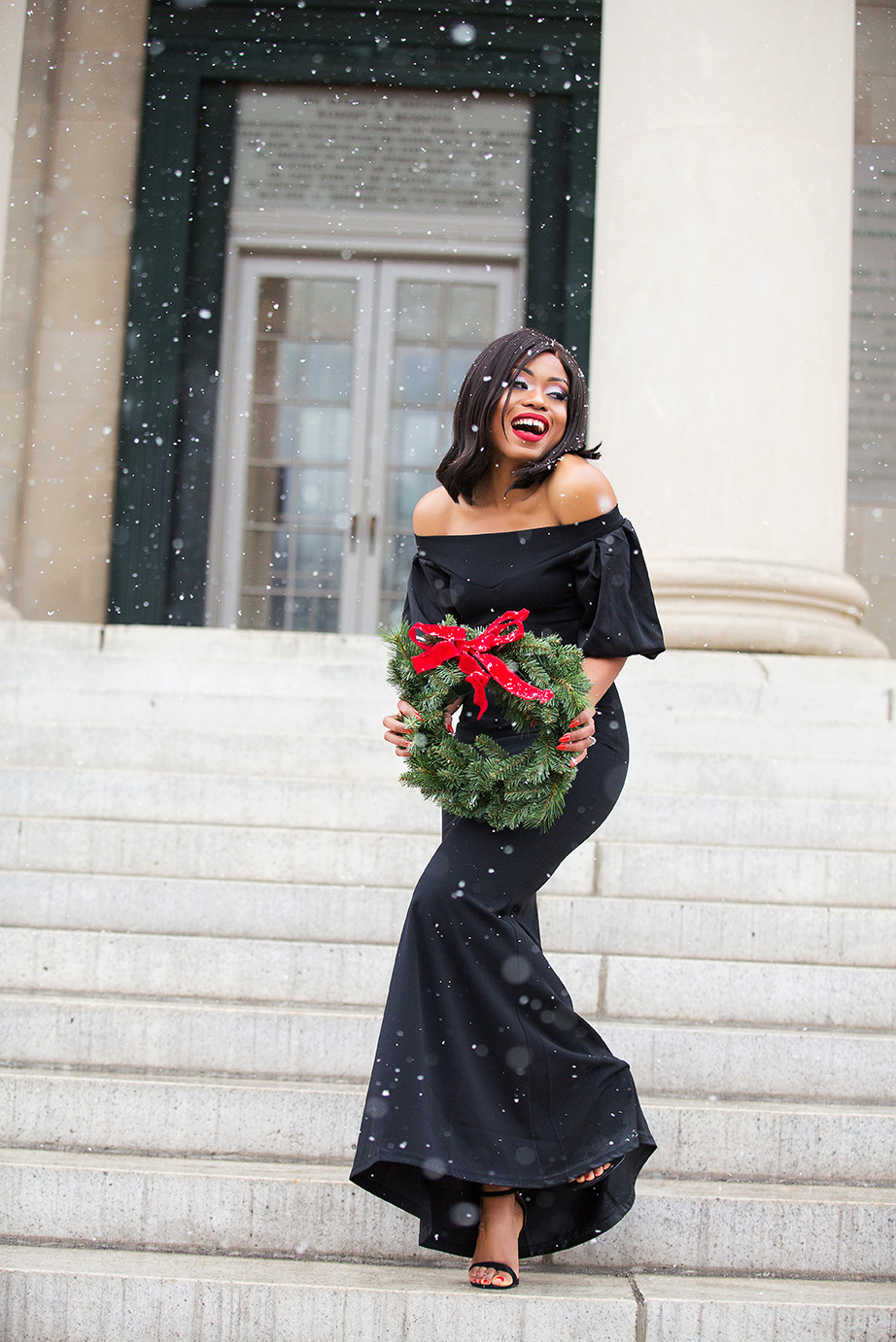 The Perfect Black Dress For The Holiday JadoreFashion