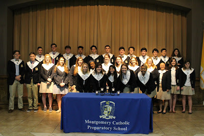 Montgomery Catholic's Loretto Chapter of National Honor Society Welcomes New Members 2