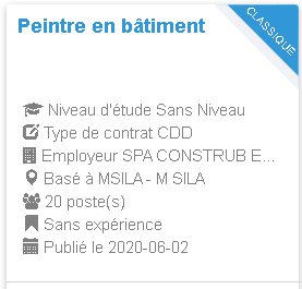 SPA CONSTRUB EST-EX ALTRM Peintre en bâtiment