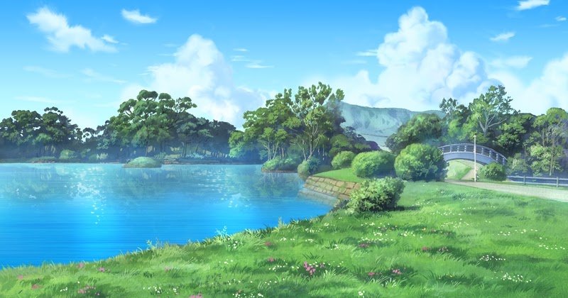 Premium Photo | Beautiful environment nature illustration in anime art  style background image