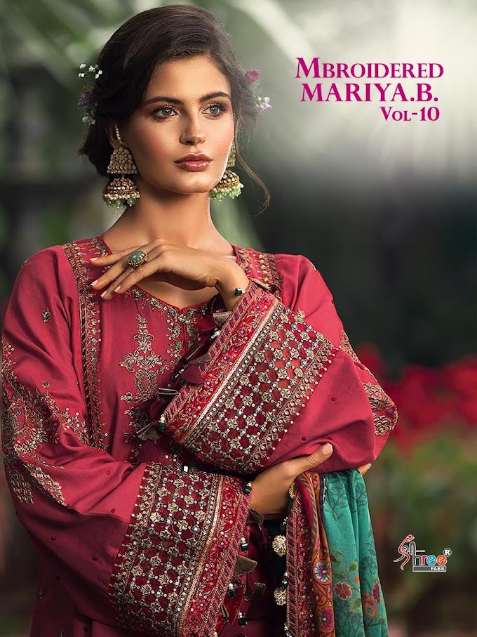 Shree Fab Mbroidered Vol 10 Pakistani Suits New Collection In Wholesale Rate 