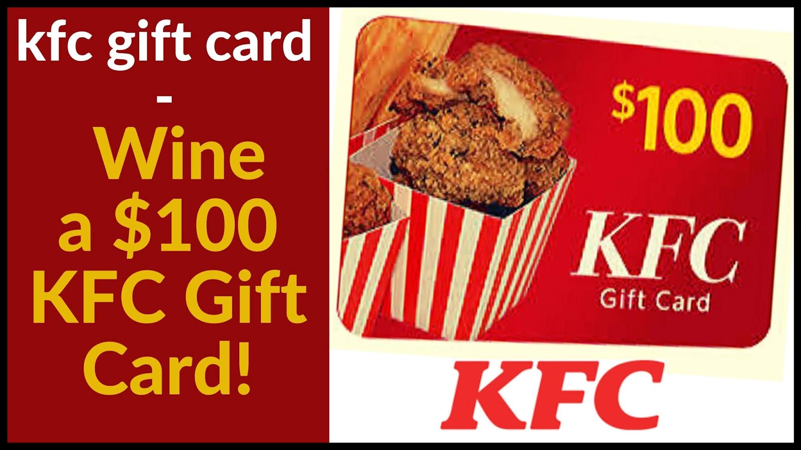 Kfc Gift Kfc Gift Cards Are Accepted At Kfc Funny Our