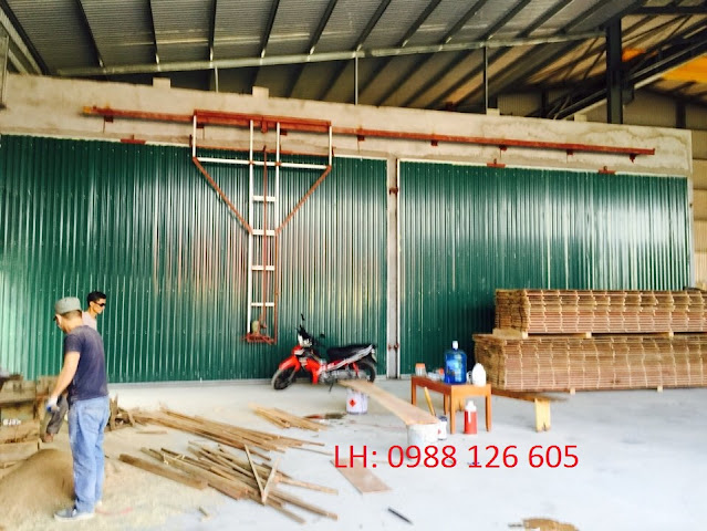 hầm sấy gỗ 30m3